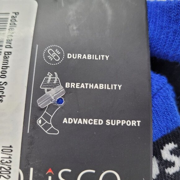 Colisco Sock Stand Up Paddle Board Black Graphic Bamboo OS Hiking New - Picture 5 of 8